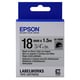 Afbeelding van Epson LK-5SBR reflecterende tape zwart op zilver 18mm (origineel)