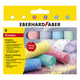 Eberhard Faber rond stoepkrijt | diverse kleuren | met glitter | 6 stuks | FABEF-526504