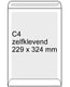 Raadhuis bordrugenvelop | zelfklevend | C4 | 229mm x 324mm | 100 stuks | RAARD-308540