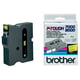 Afbeelding van Brother TX-641 tape zwart op geel 18mm x 15m (origineel)