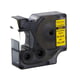 Afbeelding van DYMO S0718090 / 18491 IND Rhino tape flexibel nylon zwart op geel 19mm (huismerk)