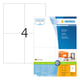 Afbeelding van Herma Premium 4627 permanent hechtende etiketten | A4 | 105 x 148 mm | wit | 800 etiketten