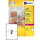 Afbeelding van Avery Zweckform L7168-100 verzendetiketten | wit | zelfklevend | 199,6 mm x 143,5 mm | 200 etiketten