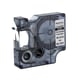 Afbeelding van DYMO S0718170 / 18485 IND Rhino tape permanent polyester zwart op metallic 9mm (huismerk)