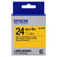 Afbeelding van Epson LK-6YBP tape zwart op pastel geel 24mm (origineel)