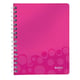 Leitz collegeblok 4639 WOW | A5 | gelinieerd | roze metallic | 80gr. | 80 vel | LEI46390023