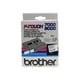 Afbeelding van Brother TX-241 tape zwart op wit 18mm x 8m (origineel)