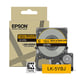 Afbeelding van Epson LK-5YBJ matte tape zwart op geel 18 mm (origineel)