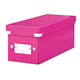 Leitz 6041 WOW CD opberg box | PP gelamineerd hardboard | roze metallic | LEI60410023