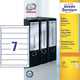 Avery Zweckform L4760-100 printbare rugetiketten | wit | zelfklevend | smal | 38 mm x 192 mm | 700 etiketten | AVEL4760-100