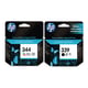 Afbeelding van HP bundel 344(tricolor) + 339(black)