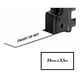 Afbeelding van Dymo 1734524 IND Rhino tape flexibel nylon zwart op wit 24mm (huismerk)