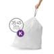 Simplehuman vuilniszakken | met trekband | code K | 35-45 liter | 20 stuks | SI699NA3221