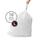 Simplehuman vuilniszakken | met trekband | code L | 18 liter | 20 stuks | SI699NA1126