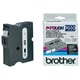 Afbeelding van Brother TX-355 tape wit op zwart 24mm x 15m (origineel)