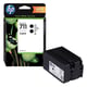 Afbeelding van HP 711 (P2V31A) inktcartridge zwart 2 stuks (origineel)