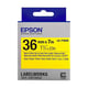 Afbeelding van Epson LK-7YBVN tape zwart op geel 36 mm (origineel)
