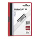 Durable 220003 Duraclip klemmap | A4 | rood | voor 30 pagina’s | DUR220003