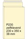 Raadhuis monsterzak | crème | zelfklevend | P230 | 229 x 324 x 38 mm | 125 stuks | RAARD-309802
