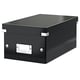 Leitz 6042 WOW DVD opbergbox | PP gelamineerd hardboard | zwart | LEI60420095