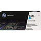 Afbeelding van HP CE341A nr. 651A toner cartridge cyaan (origineel)