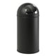EKO Push afvalbak | mat zwart | 40 liter | EK240NA2701
