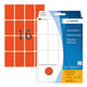 Herma 2452 multifunctionele etiketten | 25 x 40 mm | rood | 512 etiketten | HER2452