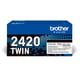 Afbeelding van Brother TN-2420 toner cartridge zwart 2 stuks (origineel)