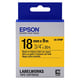 Afbeelding van Epson LK-5YBP tape zwart op pastel geel 18mm (origineel)
