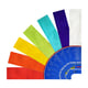 Folia crêpepapier regenboog set | 250 x 50 cm | 7 kleuren | FOL222274