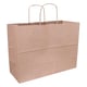 Papieren draagtas | bruin | 350 x 260 x 140 mm | 100 stuks | PAA270676