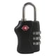 Pavo TSA hangslot | 3-cijferige combinatie | zwart | PAV8046720