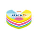 Afbeelding van Stick'n Die-Cut notes hart | 61 x 70 mm | neon kleuren | 250 vel