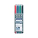 Staedtler 316WP4 Lumocolor 316 markerset | tekenstiften | 4 stuks | STA316WP4