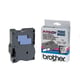 Afbeelding van Brother TX-151 tape zwart op transparant 24mm x 15m (origineel)