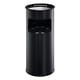 Durable 333001 vuilnisbak | met asbak | metaal | zwart | 17 liter | DUR333001
