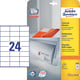 Avery Zweckform 3490 universele etiketten | wit | zelfklevend | 70 mm x 36 mm | 600 etiketten | AVE3490