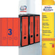 Avery Zweckform L4752-20 printbare rugetiketten | rood | zelfklevend | breed | 61 mm x 297 mm | 60 etiketten | AVEL4752-20