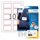Herma 4405 naambadge/textiel etiketten | A4 | 80 x 50 | wit/rood | 200 etiketten | HER4405