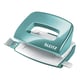 Leitz 50601051 WOW mini perforator | metaal | metallic ijsblauw | 2-gaats | tot 10 vel | LEI50601051