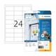 Herma 4573 verwijderbare folie etiketten | weerbestendig | A4 | 66 x 33,8 mm | wit | 480 etiketten | HER4573
