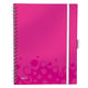 Leitz spiraalblok 4645 Wow Be Mobile Book | A4 | geruit | roze metallic | 80gr. | 80 vel | LEI46450023