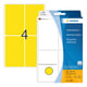 Herma 2491 multifunctionele etiketten | 52 x 82 mm | geel | 128 etiketten | HER2491