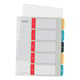 Afbeelding van Leitz Cosy bedrukbare tabbladen | A4 | plastic | 11-gaats | 5 tabs