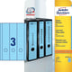 Avery Zweckform L4753-20 printbare rugetiketten | blauw | zelfklevend | breed | 61 mm x 297 mm | 60 etiketten | AVEL4753-20