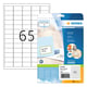 Herma Premium 4504 permanent hechtende etiketten | A4 | 38,1 x 21,2 mm | wit | 1.625 etiketten | HER4504