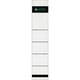 Leitz 1643 rugetiketten | grijs | zelfklevend | smal | 39 mm x 191 mm | 10 etiketten | LEI16430085