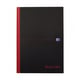 Oxford 100080489 Black ’n Red gebonden boek | A4 | gelinieerd | 90gr. | 96 vel | OXF100080489