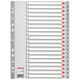 Afbeelding van Esselte 100107 A4 index | plastic | 1-20 | 11-gaats