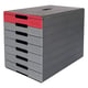 Afbeelding van Durable 776303 Idealbox Pro ladeblok | kunststof | rood | 7 laden